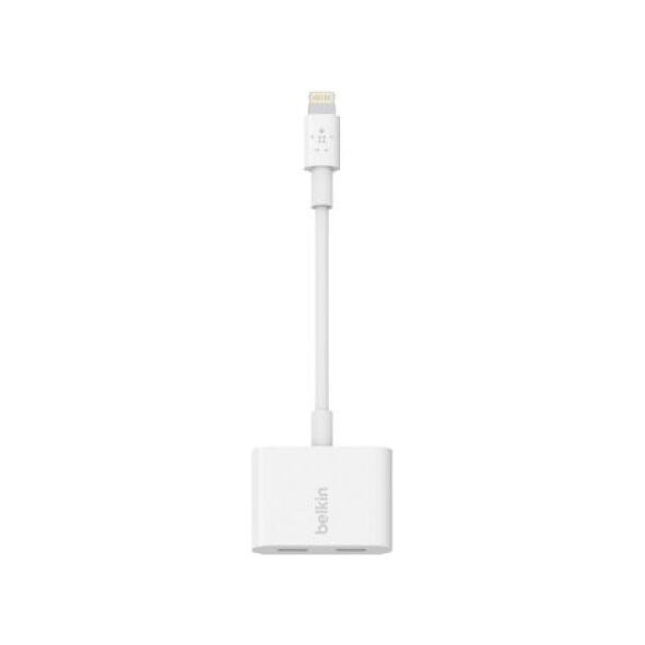 Adapter USB Belkin Lightning - Lightning x2 Biały  (F8J198btWHT)