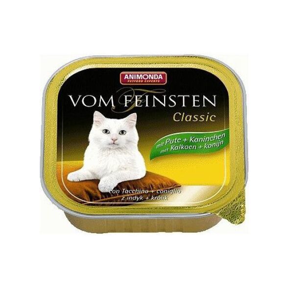 Animonda Vom Feinsten Classic z Indykiem i Królikiem tacka 100 g