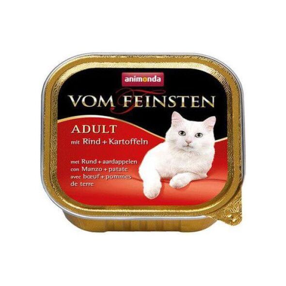 Animonda Vom Feinsten Adult Z Wołowiną I Ziemniakami Tacka 100g