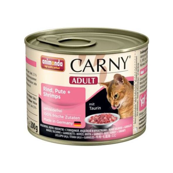 Animonda CARNY Wołowina, indyk i krewetki 200g