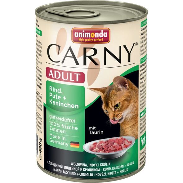 Animonda CARNY Wołowina, Indyk i królik 400g