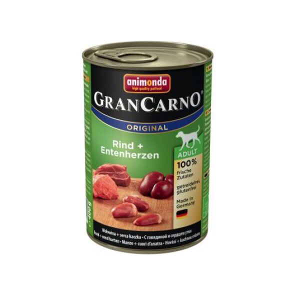 Animonda GranCarno Original Adult Wołowina i kacze serca 400g