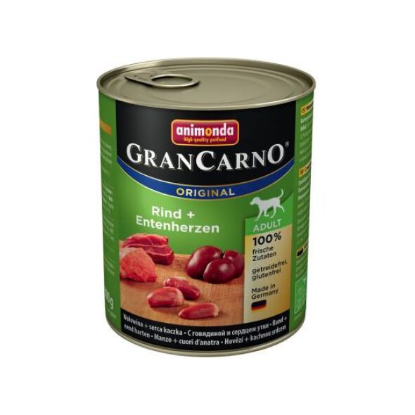 Animonda GranCarno Original Adult Wołowina i kacze serca 800g