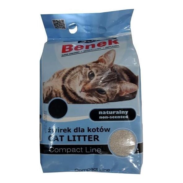 Żwirek dla kota Super Benek Compact Naturalny 25 l