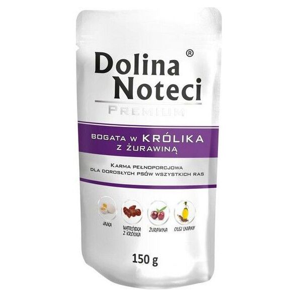 Dolina Noteci DOLINA NOTECI PIES KRÓLIK+ ŻURAWINA saszetka 150g