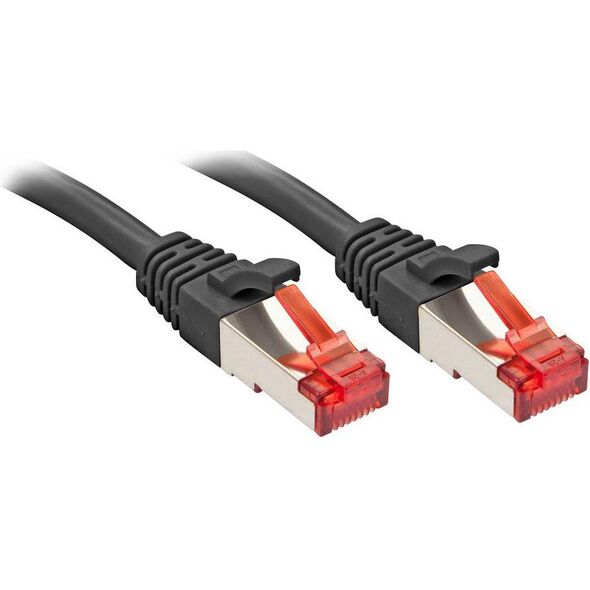Lindy RJ-45/RJ-45 kat.6 S/FTP Czarny 1m (47777)