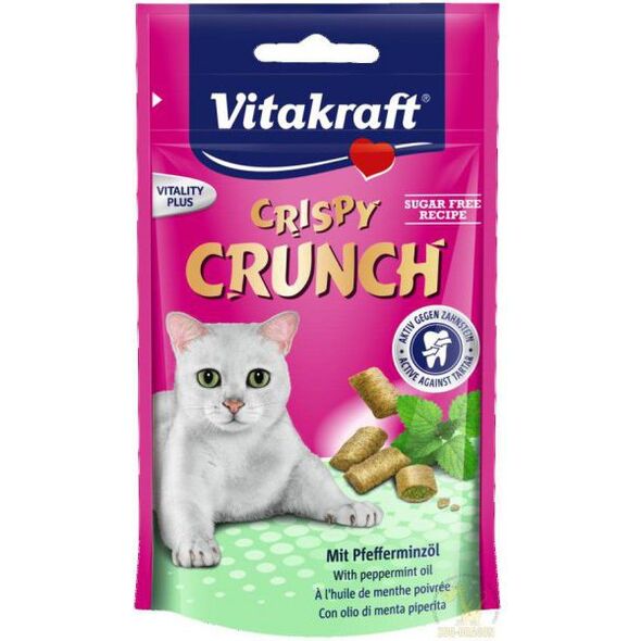 Vitakraft KOT 60g CRISPYCRUNCH Z MIETĄ
