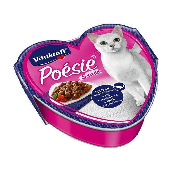 Vitakraft Poesie Dorsz z makaronem w pomidorach sos tacka - 85g