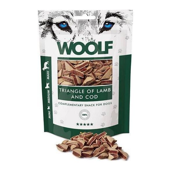 Brit WOOLF 100g LAMB TRIANGLE COD
