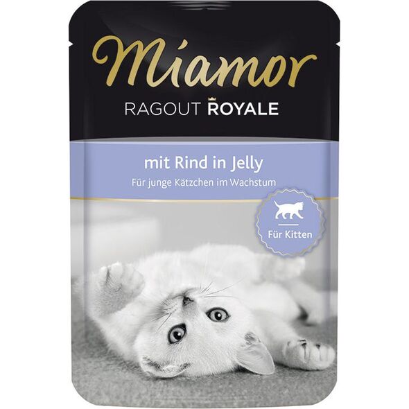 Miamor Miamor Ragout Royale saszetka Kitten Wołowina w galaretce - 100g