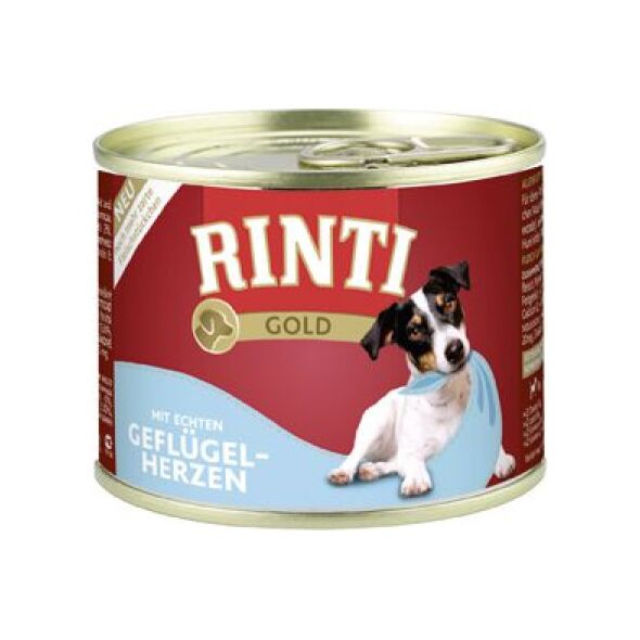 Rinti Rinti Gold puszka Serca drobiowe - 185g