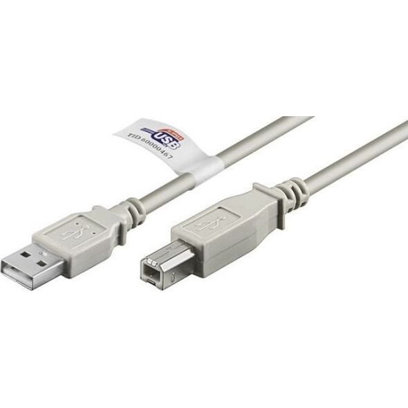 Kabel USB Goobay USB-A - USB-B 5 m Szary (50833)