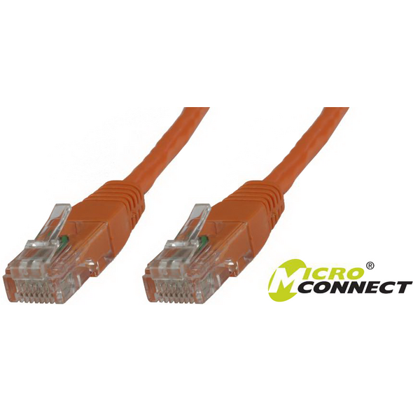 MicroConnect Patchcord, U/UTP, CAT6, PVC, 2m, pomarańczowy (B-UTP602O)