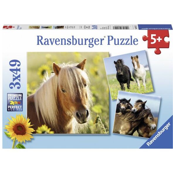 Ravensburger Puzzle 3x49 Kochane Konie (080113)