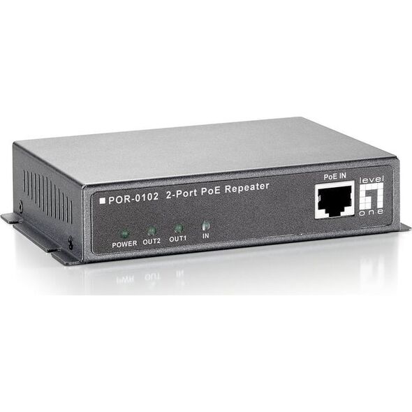 Konwerter światłowodowy LevelOne LEVEL ONE POR-0102 Power over Ethernet PoE Extender - 552014