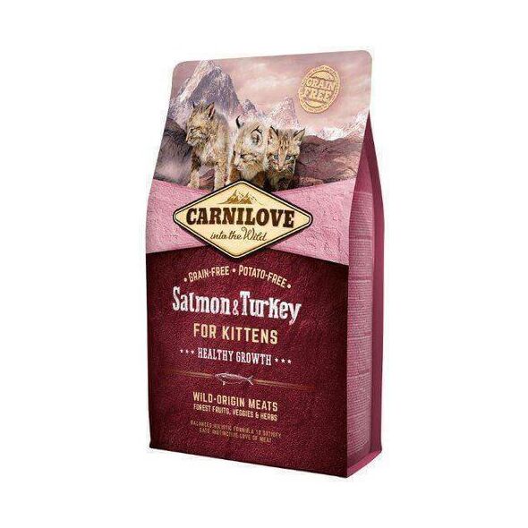 Carnilove Kitten Łosoś/Indyk Dla Kociąt 2kg
