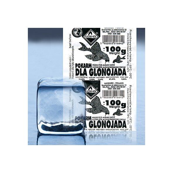 Katrinex 100g Mrożony Pokarm Dla Glonojadów