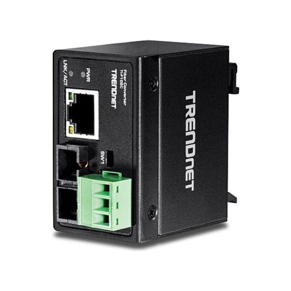 Konwerter światłowodowy TRENDnet 100Base-FX MM. SC, 2km, IP 30 (TI-F10SC)