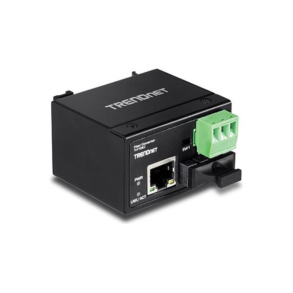 Konwerter światłowodowy TRENDnet 100Base-FX MM. SC, 2km, IP 30 (TI-F10SC)