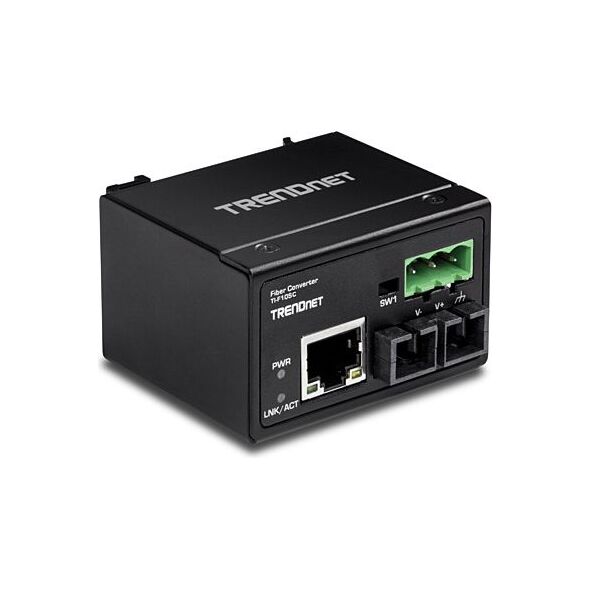 Konwerter światłowodowy TRENDnet 100Base-FX MM. SC, 2km, IP 30 (TI-F10SC)