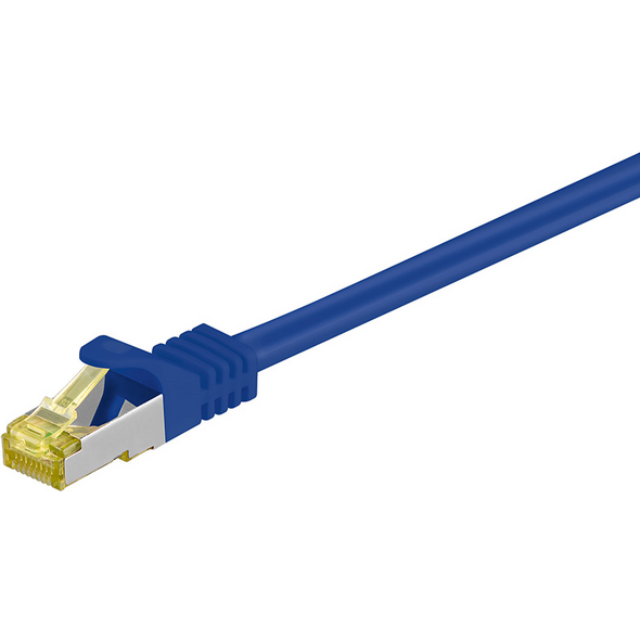 MicroConnect patchcord, S/FTP, Cat7, PiMF, 3m, niebieski (SFTP703B)
