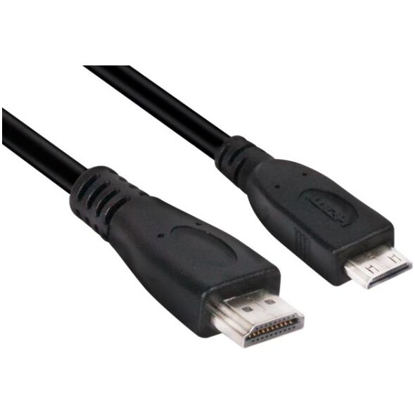 Kabel Club 3D HDMI Mini - HDMI 1m czarny (CAC-1350)