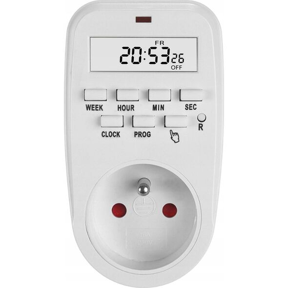 GreenBlue Włącznik czasowy - timer cyfrowy GreenBlue,  max. obciążenie 16A, IP20, GB362 E