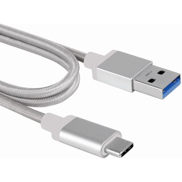 Kabel USB MicroConnect USB-A - USB-C 2 m Srebrny (USB3.1CA2S)