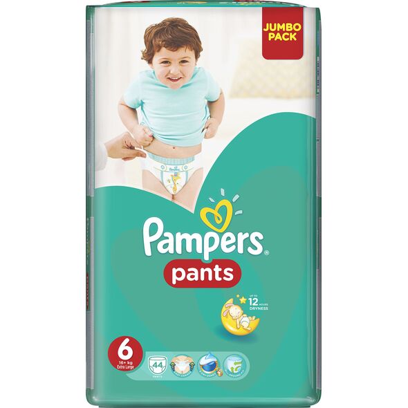 Pampers Pieluchomajtki Pants 6, 15+ kg, 44 szt.