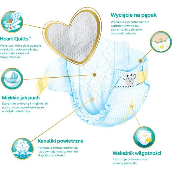 Pampers Pieluchy Premium Care 4, 9-14 kg, 104 szt.