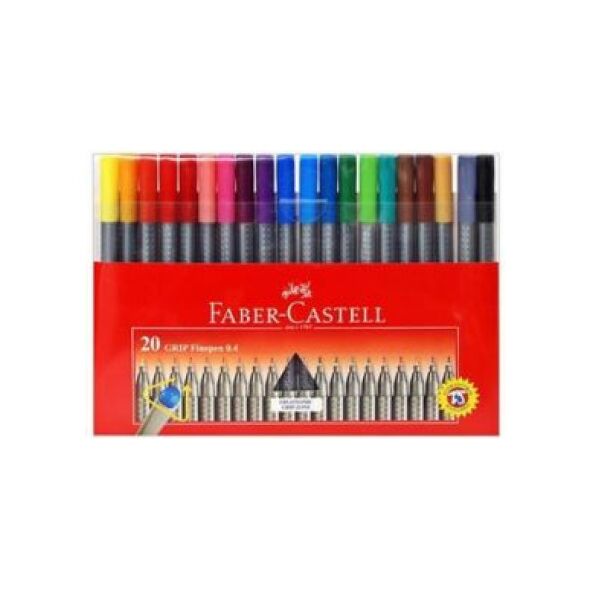 Faber-Castell Zestaw cienkopisów Grip, 20 sztuk