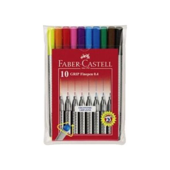 Faber-Castell Zestaw cienkopisów Grip, 10 sztuk