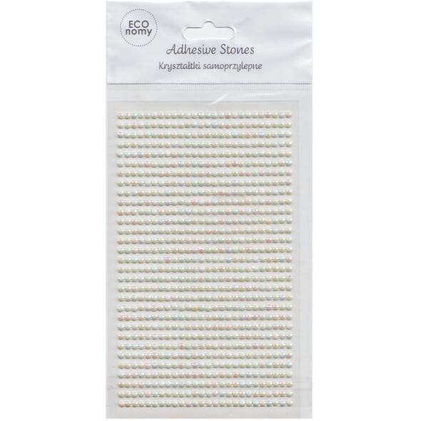 DP Craft KrysztaĹ‚ki samoprzylepne 3 mm Opalescent Cream GRKR-048