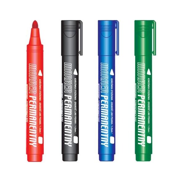Tetis Marker permanentny KM102 czarny