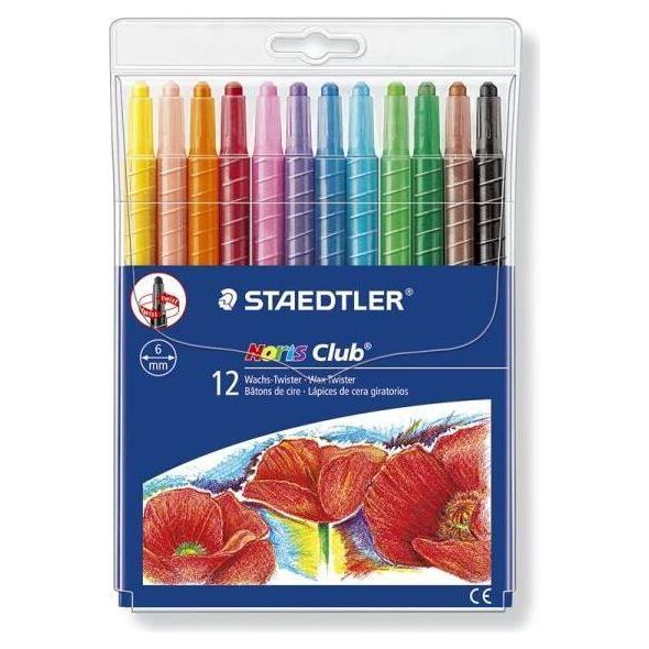 Staedtler Kredki świecowe wykręcane 12 kolorów Twister