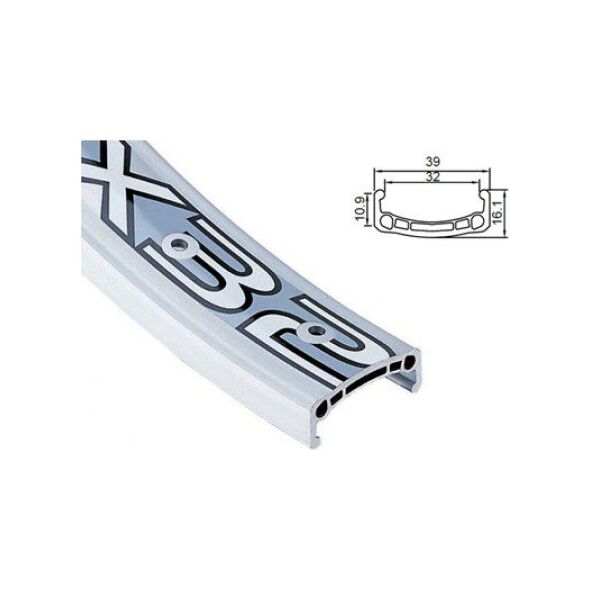 Alexrims Obręcz extreme DX32 bok CNC kapslowana 24"x48 biała (ALX-DX32484BL)