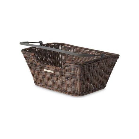 Basil Kosz na przedni/tylny bagażnik CAPRI RATTAN LOOK FLEX Bottom hooks, syntetyczny ratan brązowy (BAS-20009)
