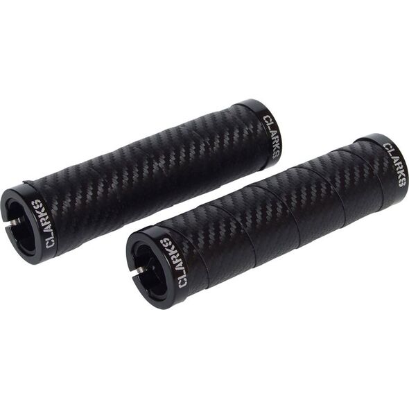 Clarks Chwyty kierownicy CLARK'S CLO-215 LOCK-ON z owijką szosową czarne klamry czarne aluminiowe