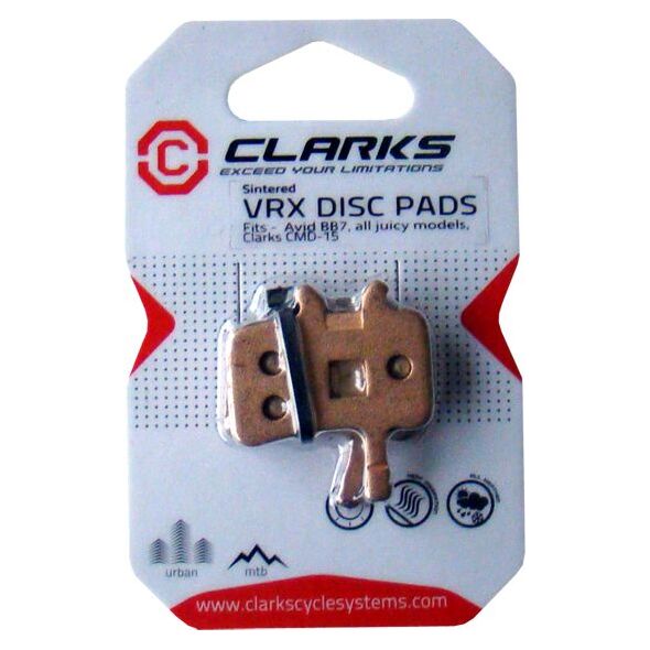 Clarks Okładziny hamulcowe AVID (Juicy 3,5,7, 7 Carbon, Ultimate, BB7) metaliczne spiekane