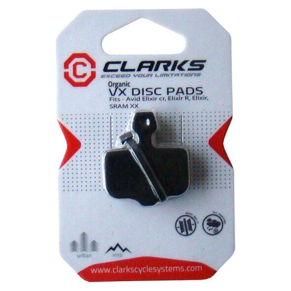 Clarks Okładziny hamulcowe AVID (Elixir 1,3,5, Elixir CR, Elixir R, Sram XX, X0) organiczne
