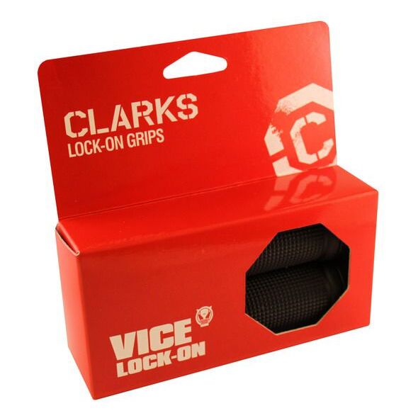 Clarks Chwyty kierownicy CLARK'S CLO201B LOCK-ON 130mm czarne klamry czarne