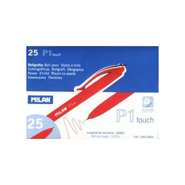 Milan DĹ‚ugopis czerwony P1 Rubber Touch