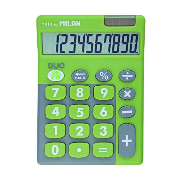 Kalkulator Milan Kalkulator 10 pozycyjny Touch Duo zielony