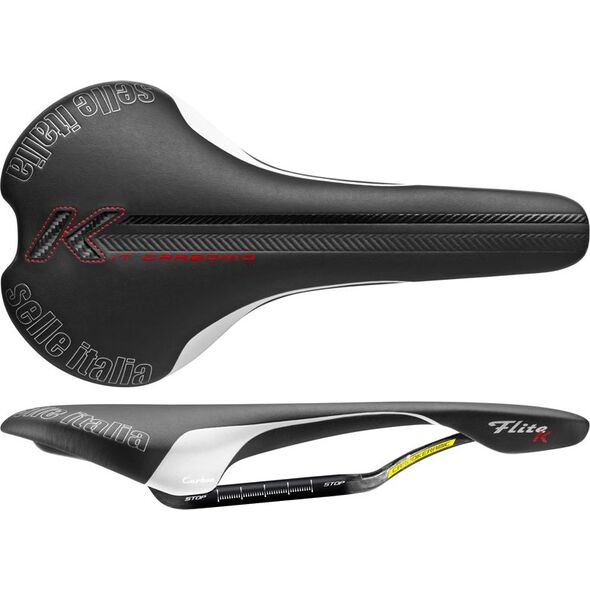 Selle Italia Siodło FLITE KIT CARBONIO L (id match - L1) Carbon/Keramic 7x9 Fibra-tek 180g Czarne (SIT-017A201ICA006)