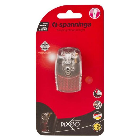 SPANNINGA Lampka tylna PIXEO XB + baterie (SNG-135518)