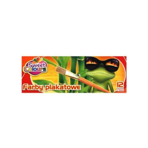 Otocki Farby plakatowe 12 kolorĂłw/20 ml