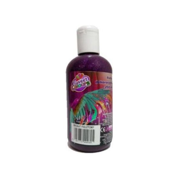 Otocki Farba dekoracyjna brokatowa 250 ml fioletowa