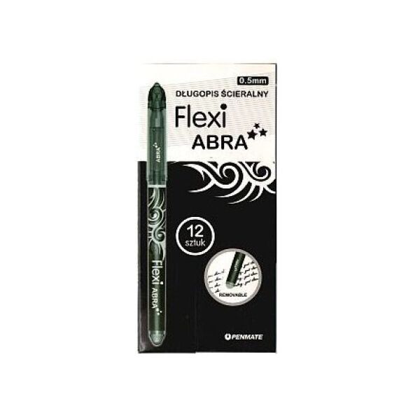 Penmate DĹ‚ugopis Ĺ›cieralny Flexi Abra czarny