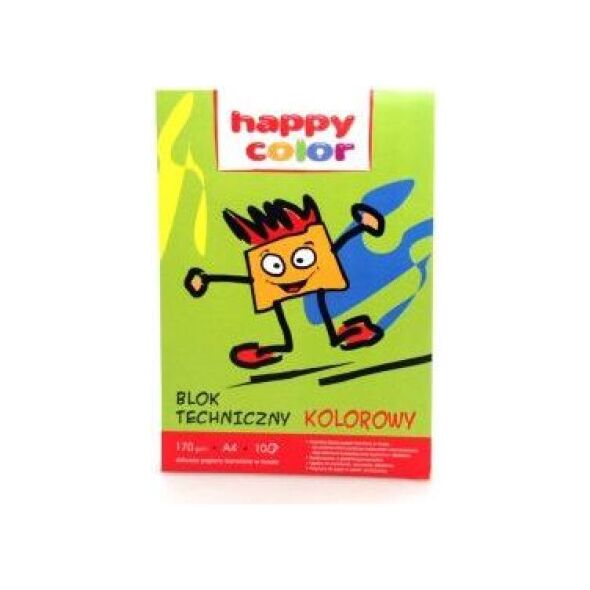 Happy Color Blok techniczny A3 10k kolorowy 170g