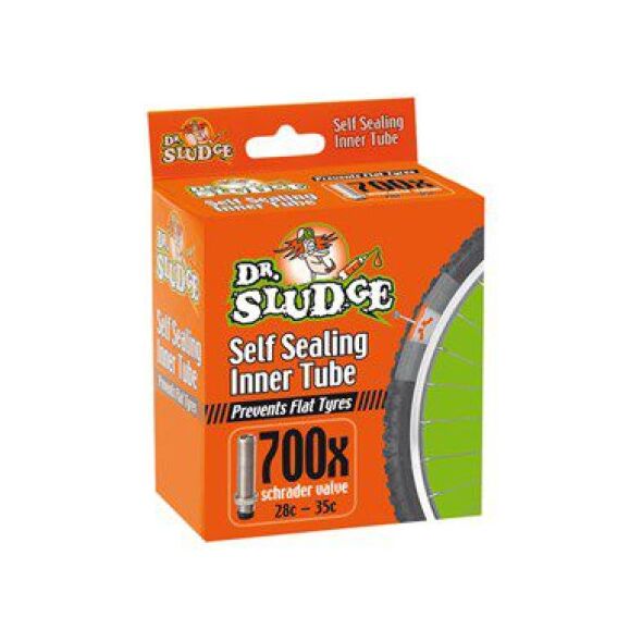 Weldtite Dętka z płynem antyprzebiciowym DR SLUDGE PUNCTURE PROTECTION INNER TUBE 700 x 28c-35c schrader (WLD-04019)